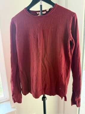 H&M Men's Crewneck Sweater in Wine Red